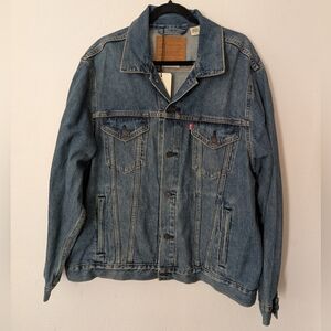 Levis Premium Denim Trucker Jacket Type 3 Vintage Fit Mens XL New Blue